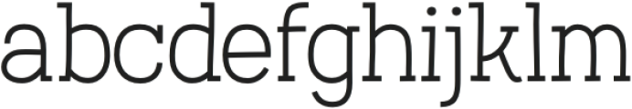 Austral Slab ExtraLight otf (200) Font LOWERCASE