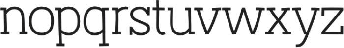 Austral Slab ExtraLight otf (200) Font LOWERCASE