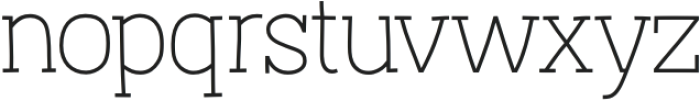 Austral Slab Hairline otf (100) Font LOWERCASE