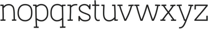 Austral Slab Thin otf (100) Font LOWERCASE