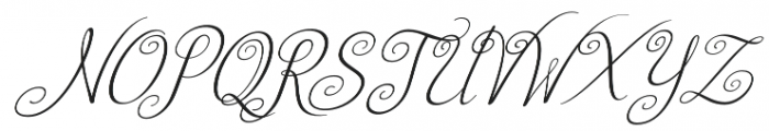 Australian Script Italic otf (400) Font UPPERCASE