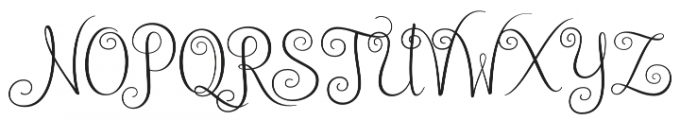 Australian Script Regular otf (400) Font UPPERCASE