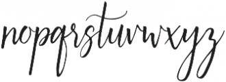 Australis Italic otf (400) Font LOWERCASE