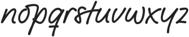 Austy Script otf (400) Font LOWERCASE