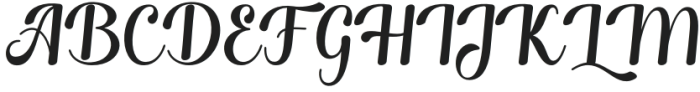 Authemia Regular otf (400) Font UPPERCASE