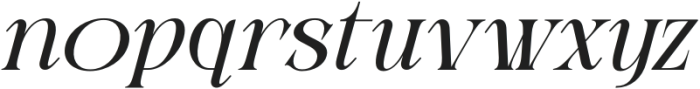 AuthenChastro-Italic otf (400) Font LOWERCASE