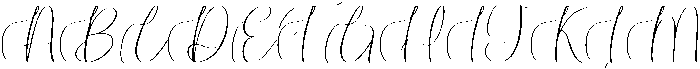 Authentic Ballpoint Regular otf (400) Font UPPERCASE