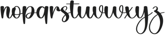 Authentic Handmade Regular otf (400) Font LOWERCASE