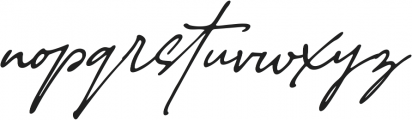 Authentic Handwritten Font otf (400) Font LOWERCASE