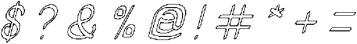 Authentic Love-Hollow otf (400) Font OTHER CHARS