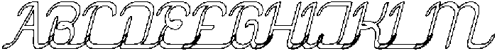 Authentic Love-Hollow otf (400) Font UPPERCASE