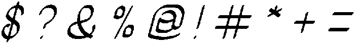 Authentic Love otf (400) Font OTHER CHARS