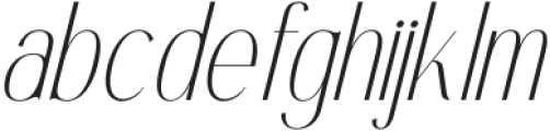 Authentic Megarilo Italic otf (400) Font LOWERCASE