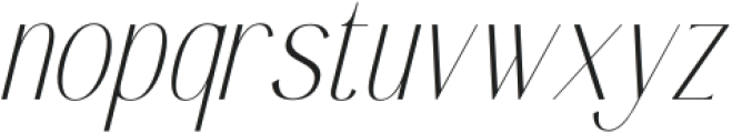 Authentic Megarilo Italic otf (400) Font LOWERCASE