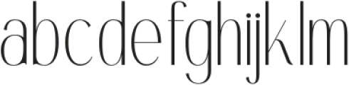 Authentic Megarilo otf (400) Font LOWERCASE