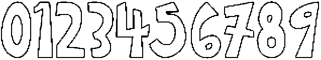 Authentic Scratch  Outline otf (400) Font OTHER CHARS