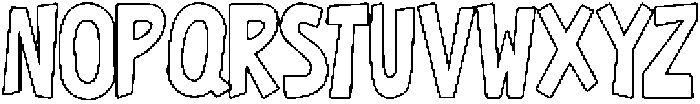 Authentic Scratch  Outline otf (400) Font UPPERCASE