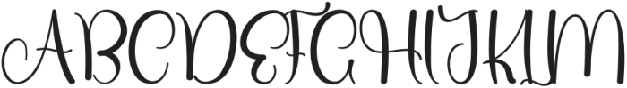 Authentic Signature Regular otf (400) Font UPPERCASE