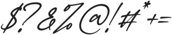 Authentty Wegnotta Italic otf (400) Font OTHER CHARS