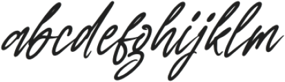 Authentty Wegnotta Italic otf (400) Font LOWERCASE