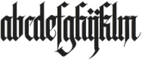 Autherical Regular otf (400) Font LOWERCASE