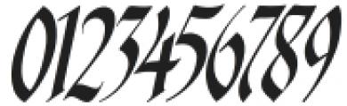 Autherical Slant Italic otf (400) Font OTHER CHARS