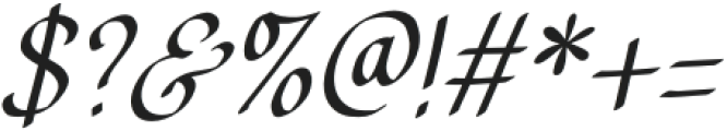 Author Desire Italic otf (400) Font OTHER CHARS