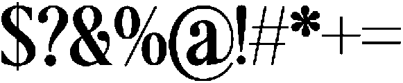 Author's Special Contrast otf (400) Font OTHER CHARS