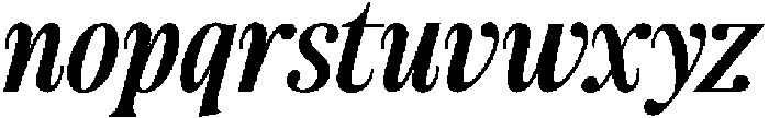 Author's Special Italic Contrast otf (400) Font LOWERCASE
