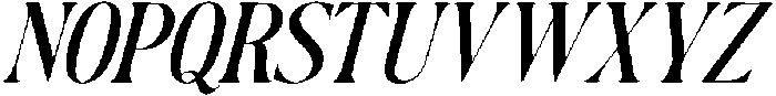 Author's Special Italic otf (400) Font UPPERCASE