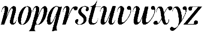 Author's Special Italic otf (400) Font LOWERCASE
