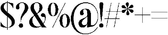 Author's Special Regular otf (400) Font OTHER CHARS