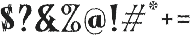 Authora Distressed otf (400) Font OTHER CHARS