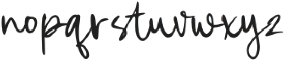 Authora Handwriting otf (400) Font LOWERCASE