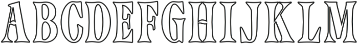 Authora Outline otf (400) Font UPPERCASE