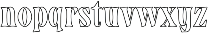 Authora Outline otf (400) Font LOWERCASE