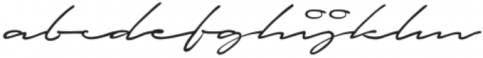 Autografia Thin otf (100) Font LOWERCASE