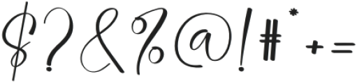 Autograph Regular otf (400) Font OTHER CHARS