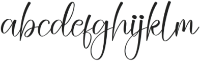 Autograph Regular otf (400) Font LOWERCASE