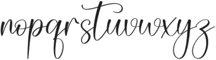 Autograph Regular otf (400) Font LOWERCASE