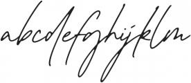Autographer-Regular otf (400) Font LOWERCASE