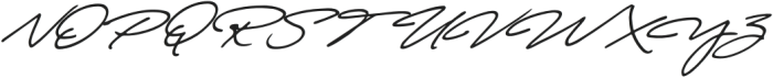 Autography Bold Italic otf (700) Font UPPERCASE