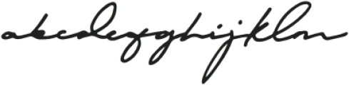 Autography Bold otf (700) Font LOWERCASE