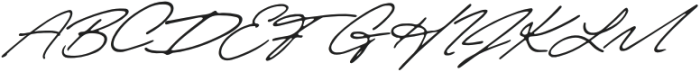 Autography Italic otf (400) Font UPPERCASE