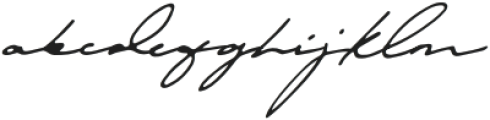 Autography Italic otf (400) Font LOWERCASE