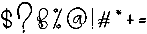 Autography Regular otf (400) Font OTHER CHARS