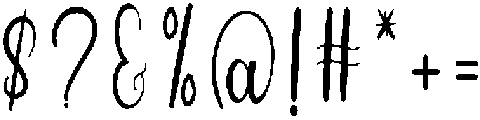 Autography Regular otf (400) Font OTHER CHARS