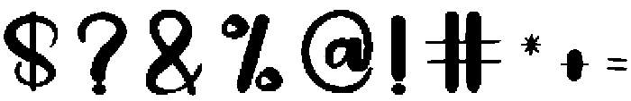 Autography Regular otf (400) Font OTHER CHARS