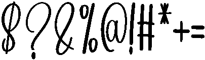 Autography Regular otf (400) Font OTHER CHARS