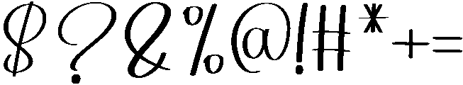 Autography Regular otf (400) Font OTHER CHARS